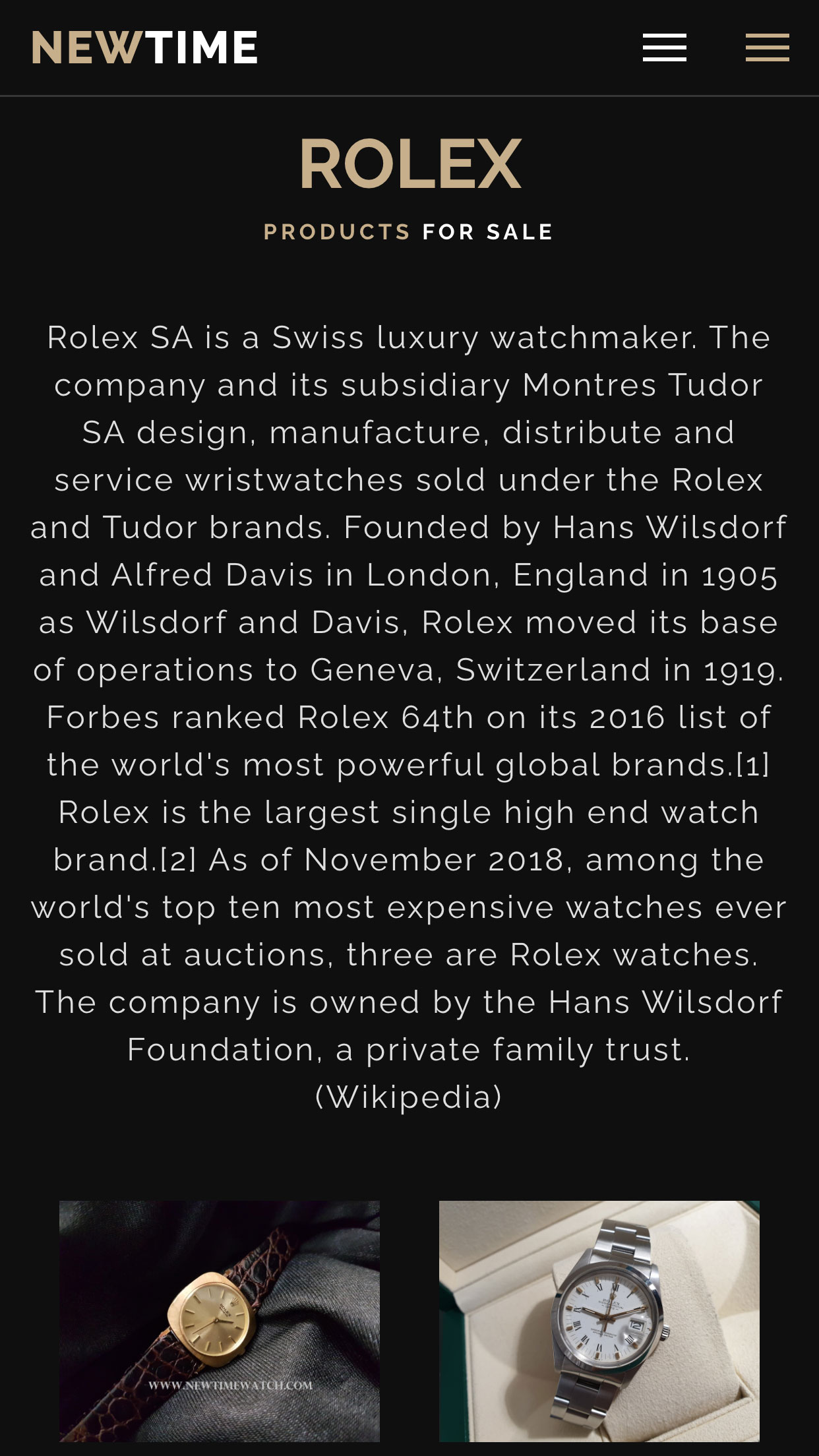 Product Category Page Mobile Preview