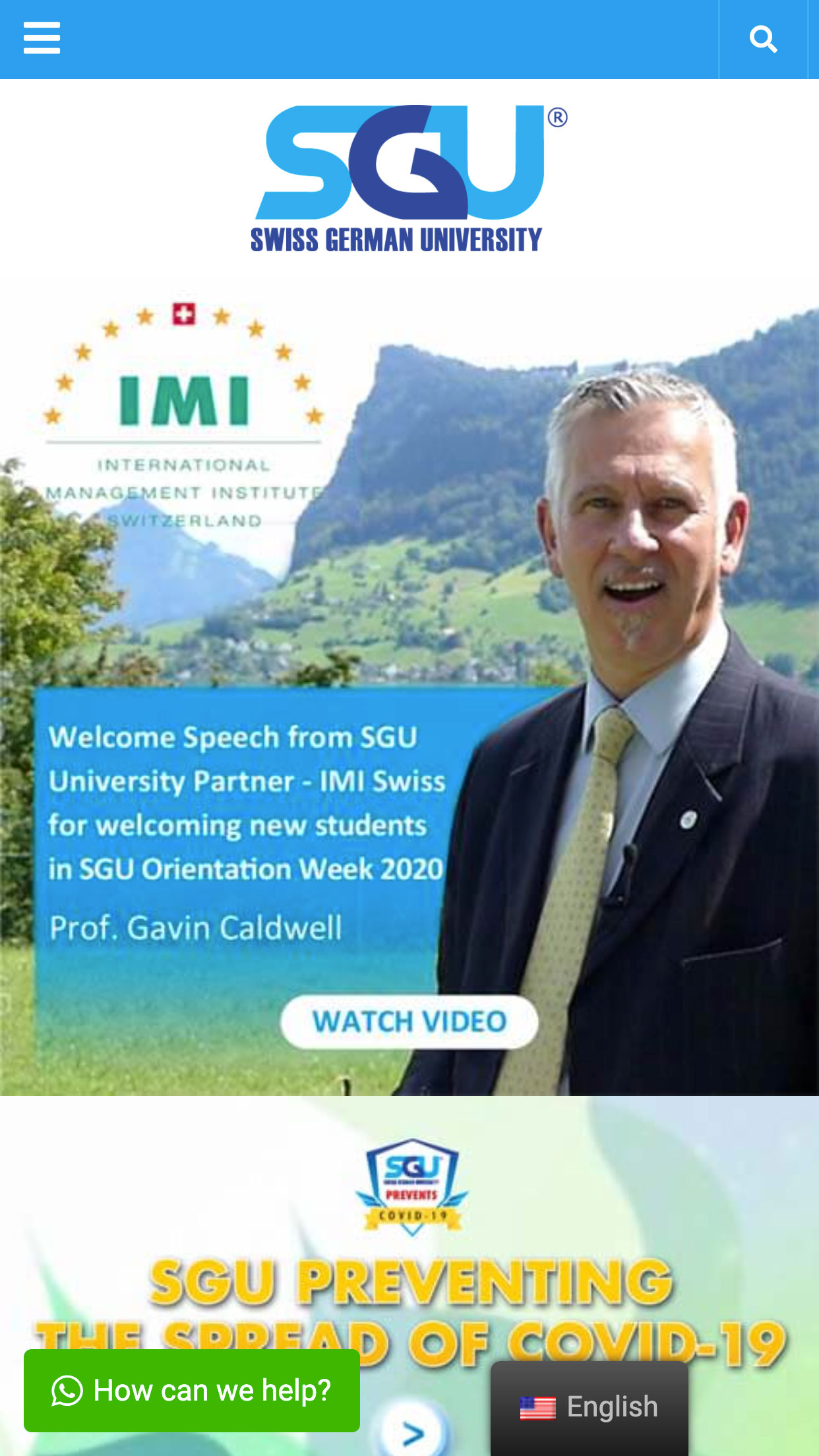 Home Page Mobile Preview